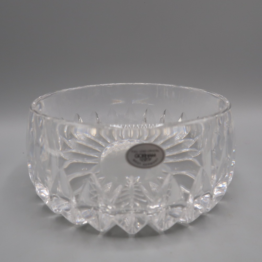 Gorham West German Full-Lead Cut Crystal 5 1/2" Diameter Candy Bowl